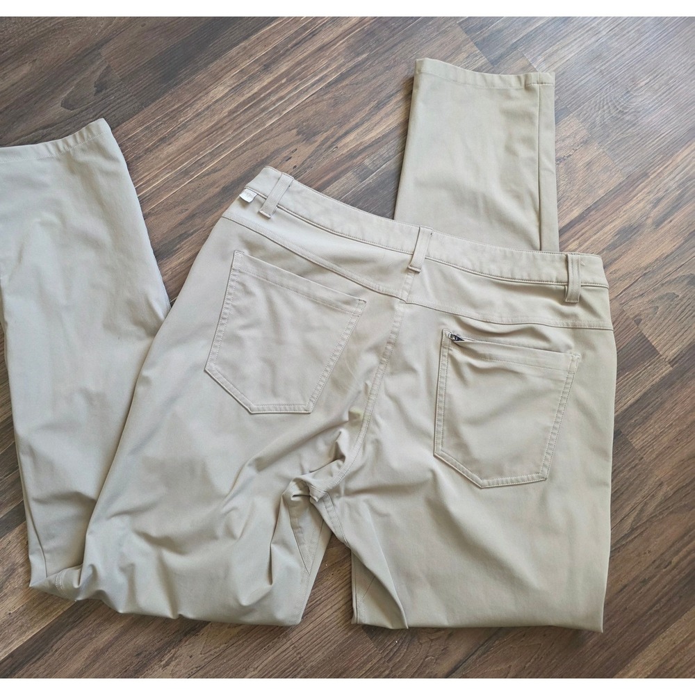 Lululemon Commission Pant Slim 32 Khaki Tan Technical Commuter Trousers Gorpcore - Picture 3 of 8